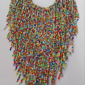 African Beaded Necklace Maasai Beaded Necklace African necklace Summer necklace image 3