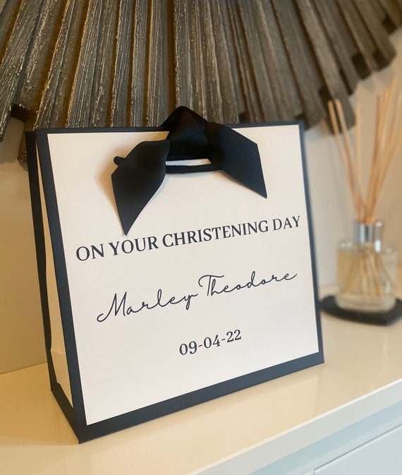 Personalised Christening Day Gift Bag Etsy UK