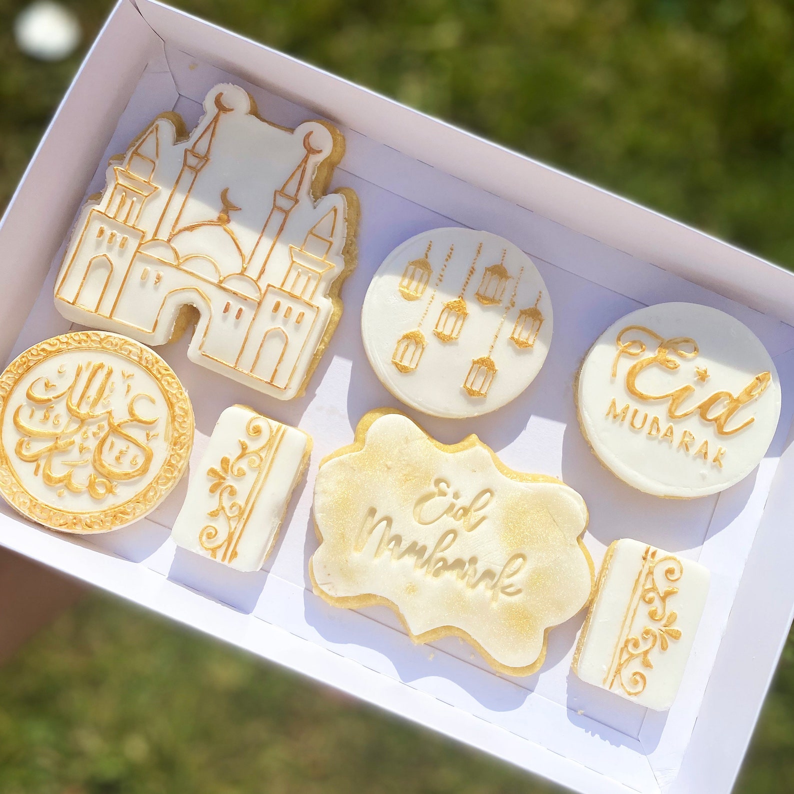 Eid Biscuits Fondant Biscuit Eid Ramadan Eid Cookies Etsy
