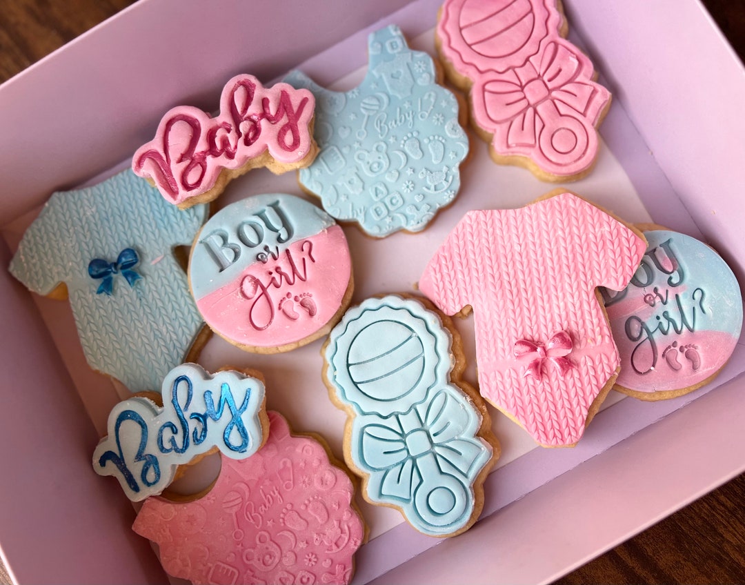 Gender Reveal Biscuits/ Baby Shower Biscuits/ Baby Shower / Gender