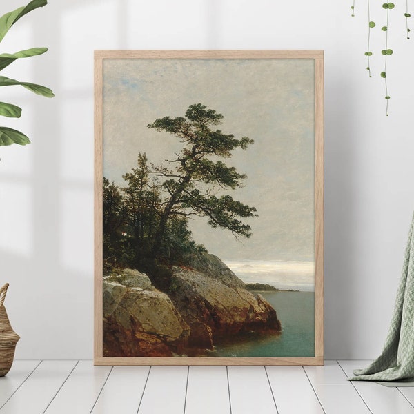 The Old Pine Oil Painting Canvas Botanical Print Poster Framed Famous Wall Art Modern Rustic Room Farmhouse Coastal Decor Vintage Giclée