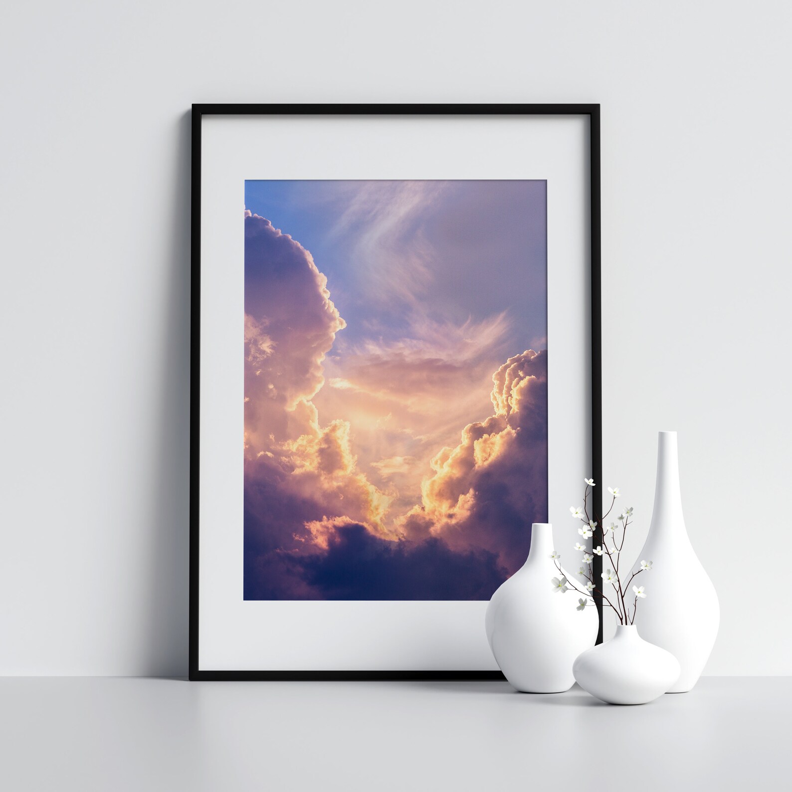 Printable Cloud Wall Art, Printable Art, New Home Gifts, Digital ...