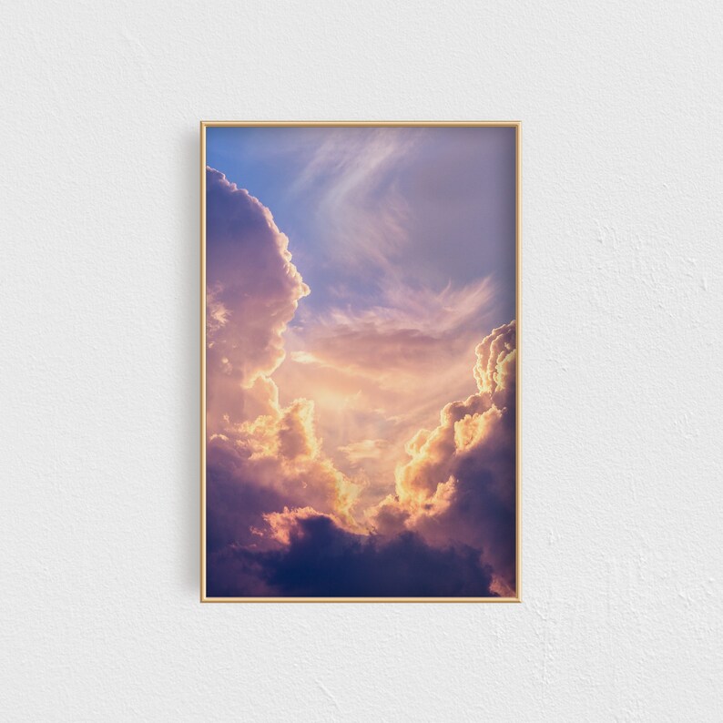 Printable Cloud Wall Art, Printable Art, New Home Gifts, Digital ...