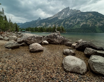 Jenny Lake & Grand Teton Backdrop - Digital Print