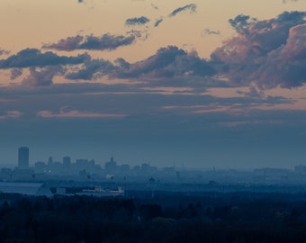 City of Buffalo Skyline with Highmark Stadium