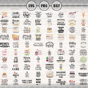 100 Bundle SVG, Food, Kitchen, Yummy, Kitchenware, Cooking, Bite, Svg Dxf Png, Files For Cricut, Files For Silhouette, Digital Download