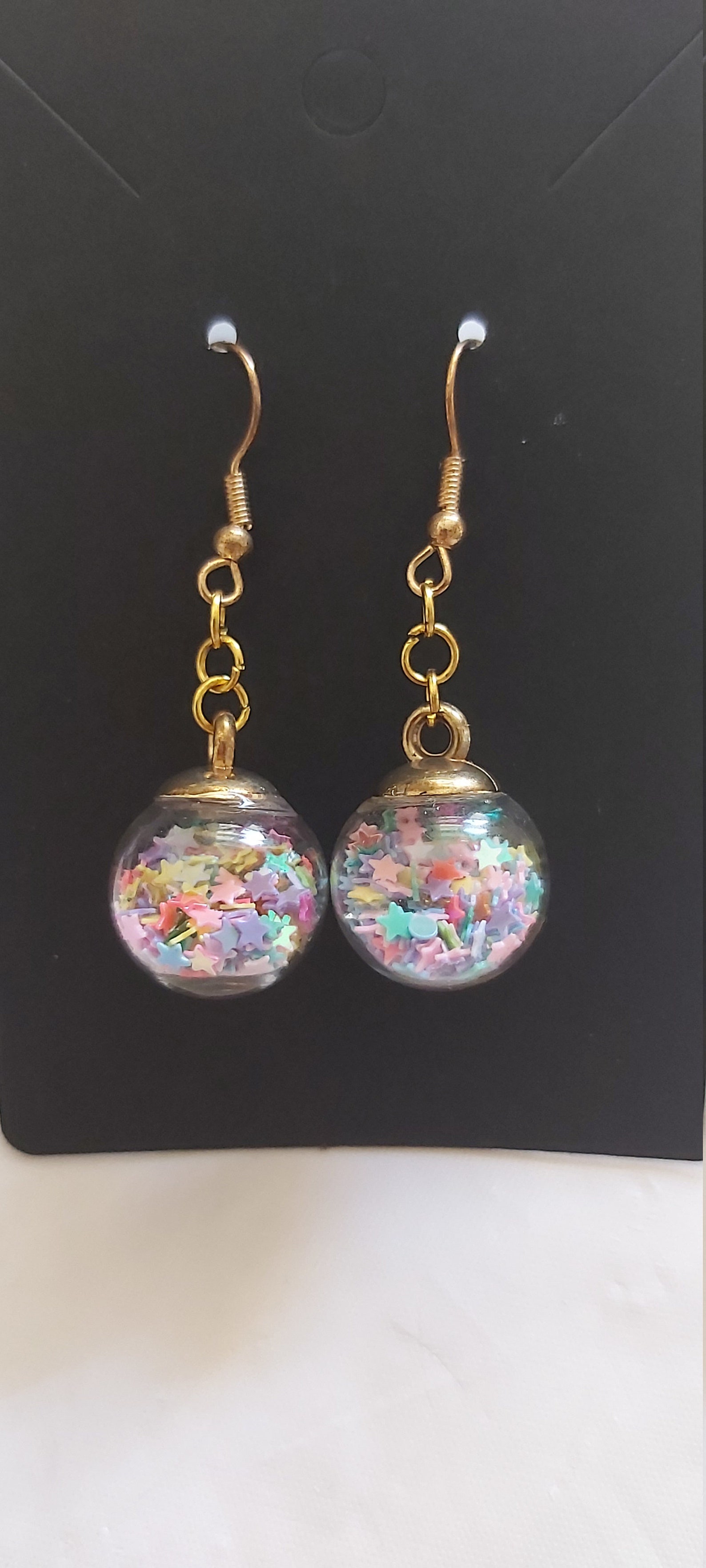 Glass ball earrings Etsy