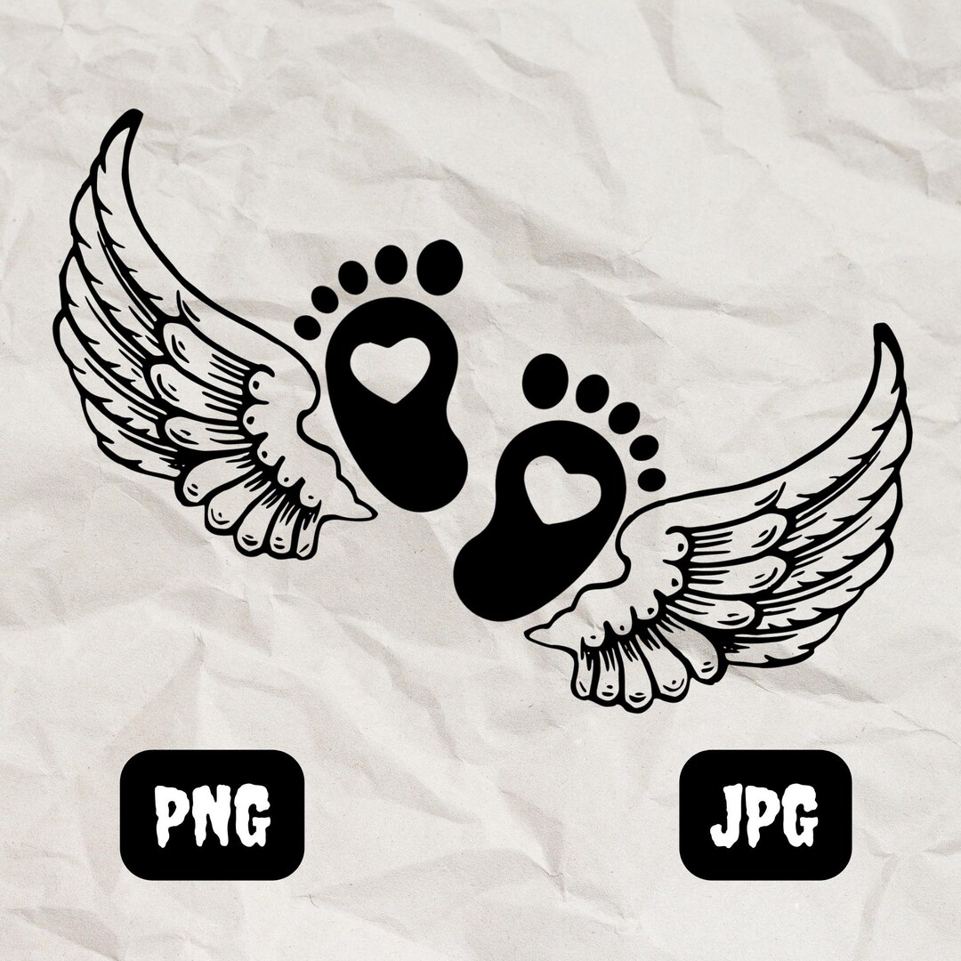 It's My Birthday Baby Feet Wings Png First Birthday 1 Etsy
