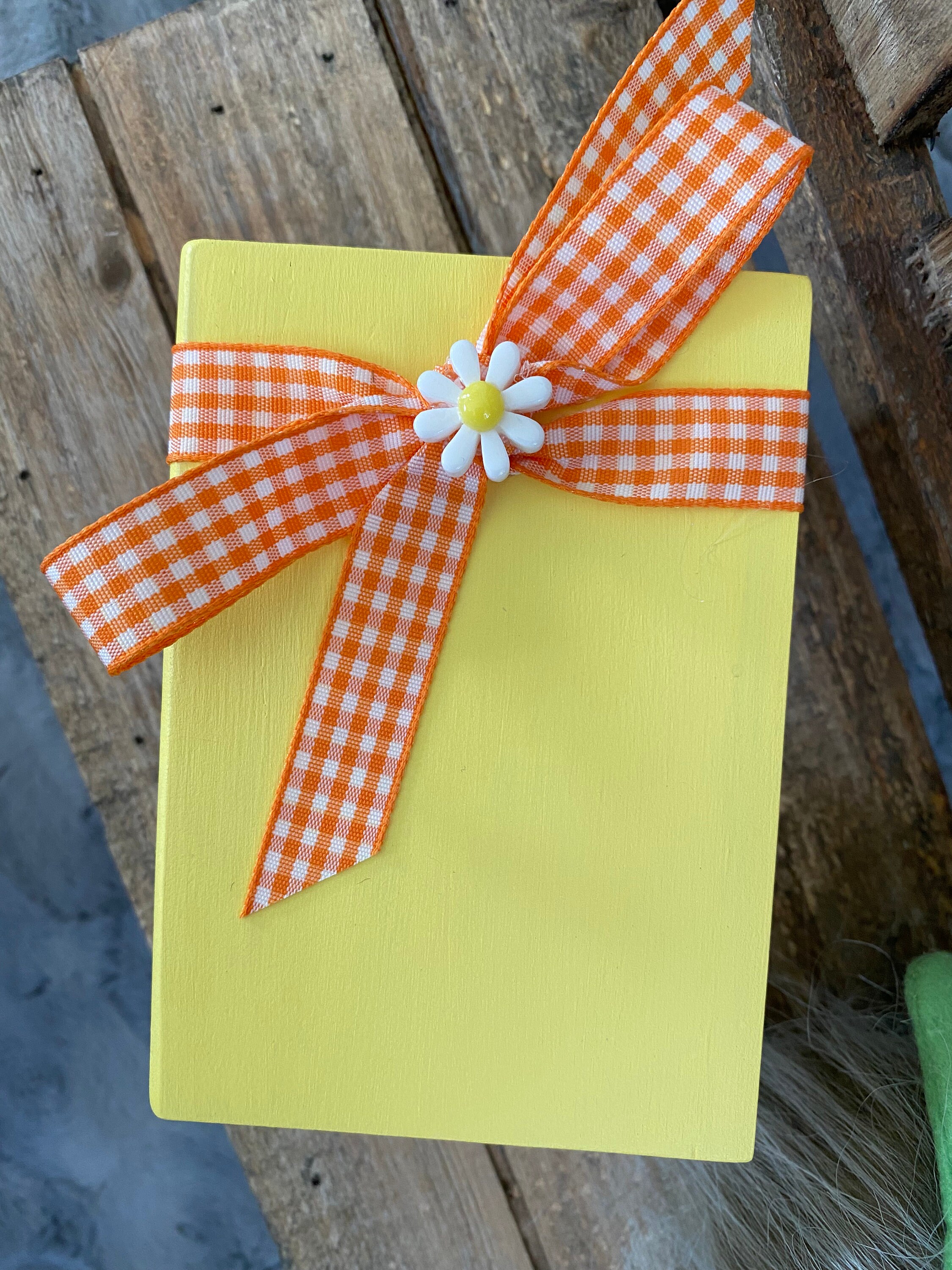 Spring Colored Book Stack Spring, Flowers, Mini Book Stack, Decorative Book, Housewarming Gift ...