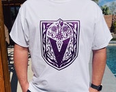 Vegas Golden Knights Purple Glitter T-Shirt Dia De Los Muertos