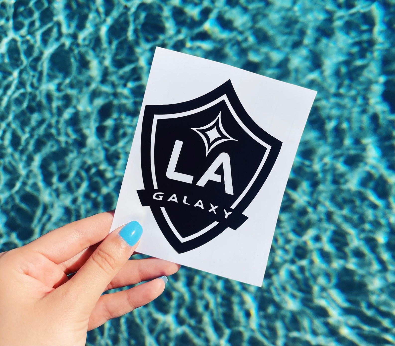 Los Angeles Galaxy FC Logo Vinyl