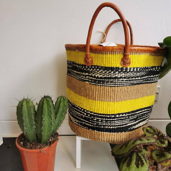 women baskets Sisal handmade bags sisal bags baskets luggage bags market bags African bags sisal leather bags