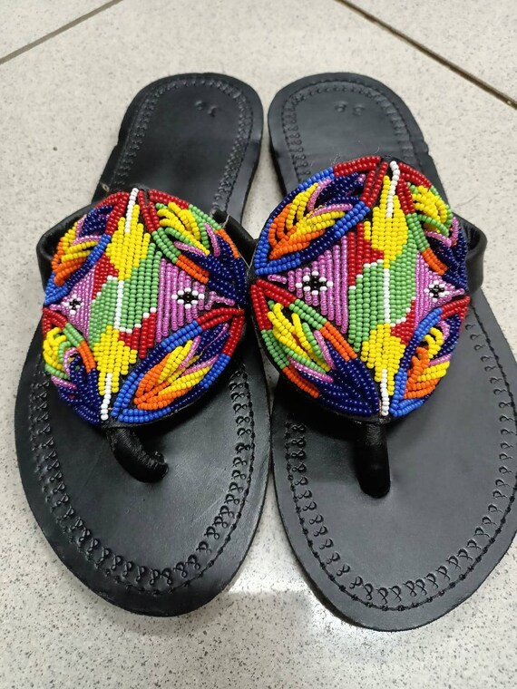 ankara gladiator sandals