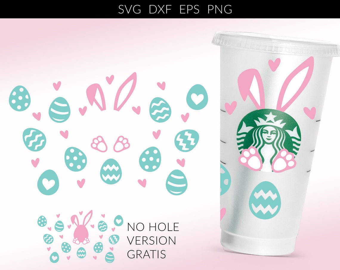 Starbucks Svg Easter Wrap Starbucks Easter Svg Shamrock Etsy