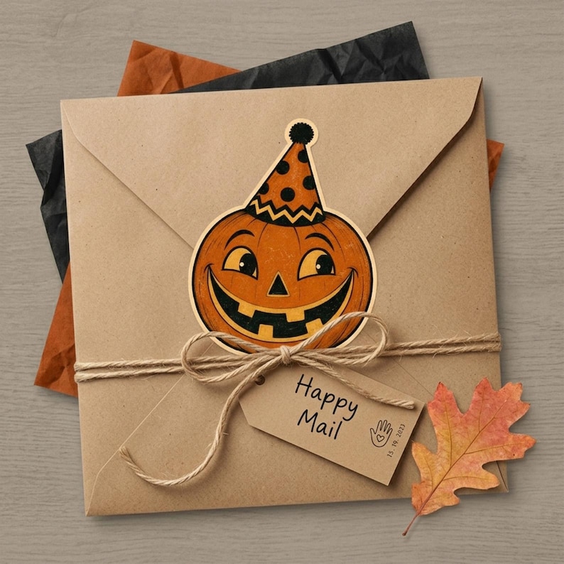 Vintage Halloween Clipart Bundle, Retro Halloween PNG, Halloween Stickers, Spooky Clipart, Junk Journal Ephemera, Halloween Sublimation Png image 4