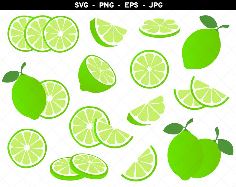 Lime Svg Bundle Lime Slice Svg Limes Svg Lime Cut File Etsy