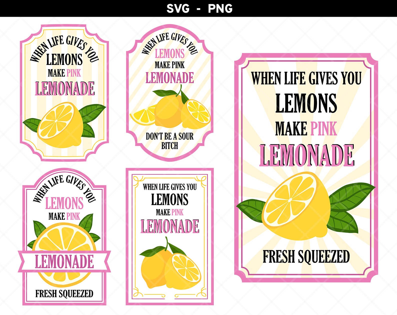 When Life Gives You Lemons Svg When Life Gives You Lemons Etsy