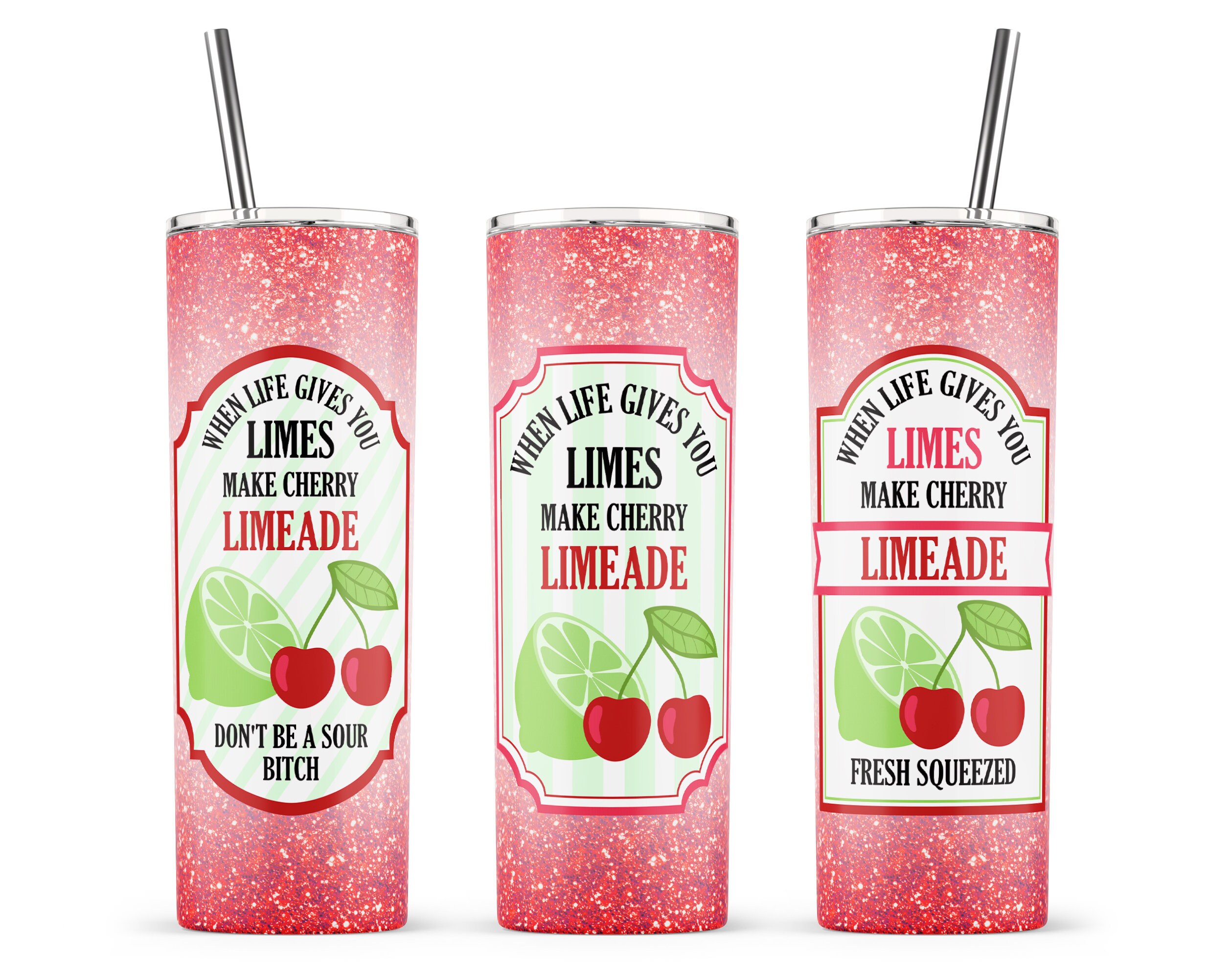 Mega Bundle When Life Gives You Lemons Limes Sublimation Design, 20oz ...