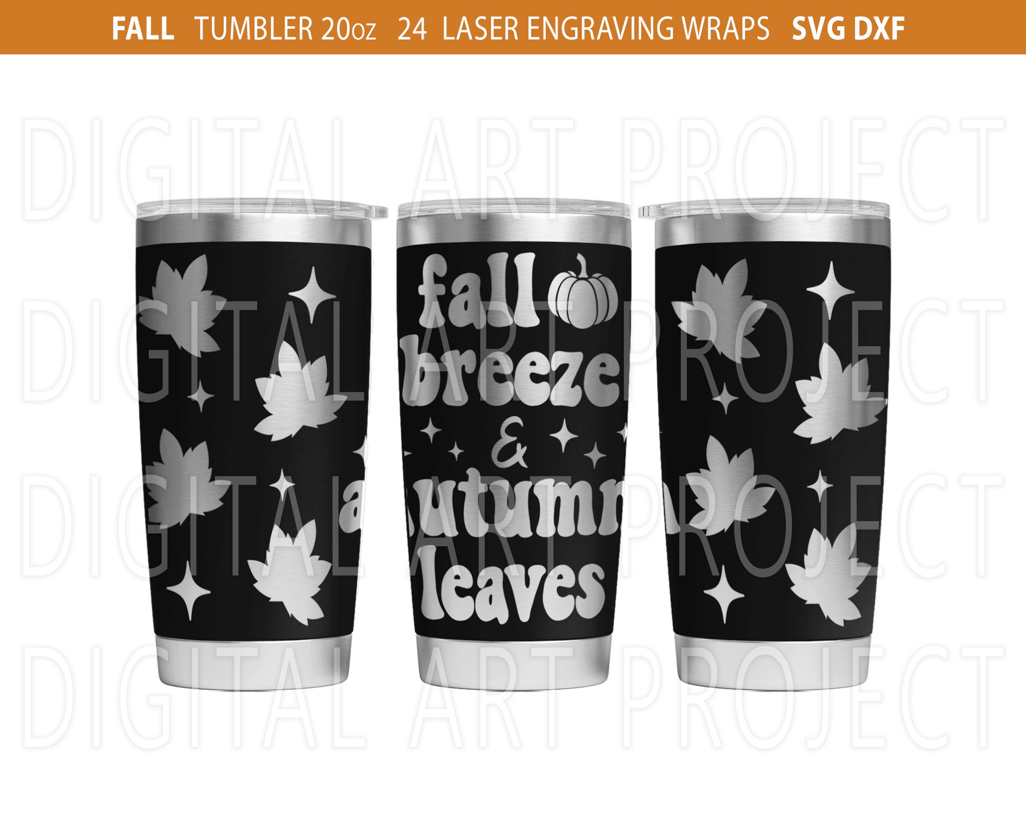 Fall 20oz Tumbler Wrap Laser Svg, Halloween Svg, Autumn 20oz Laser ...
