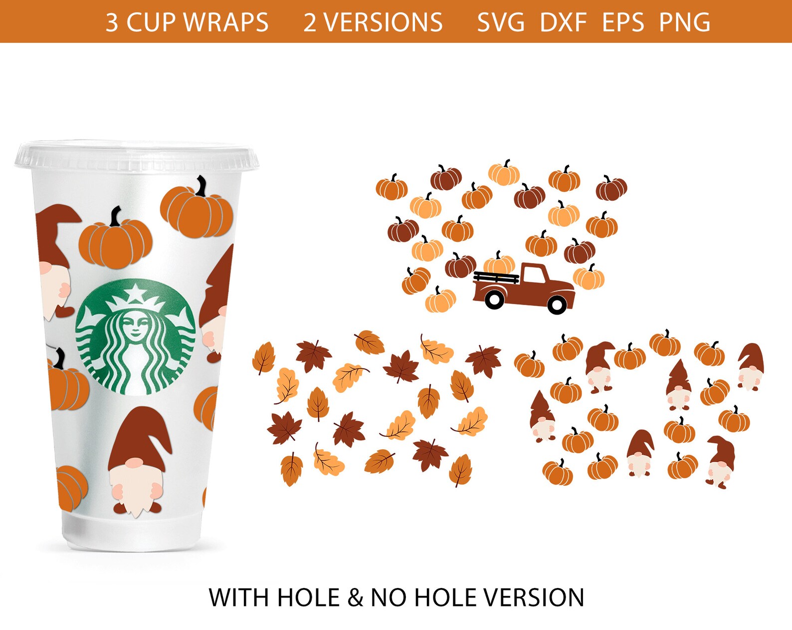 Starbucks Svg Wrap Bundle Starbucks Fall Svg Farm Truck Svg Etsy