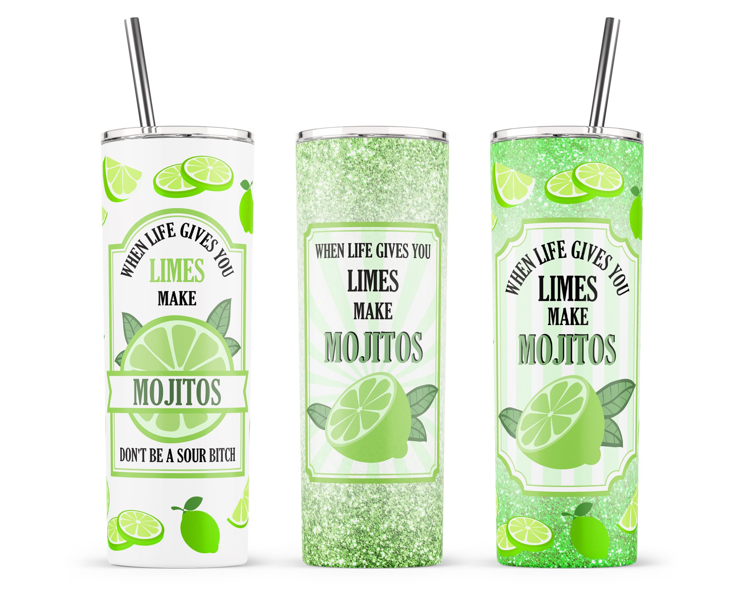 Mega Bundle When Life Gives You Lemons Limes Sublimation Design, 20oz ...