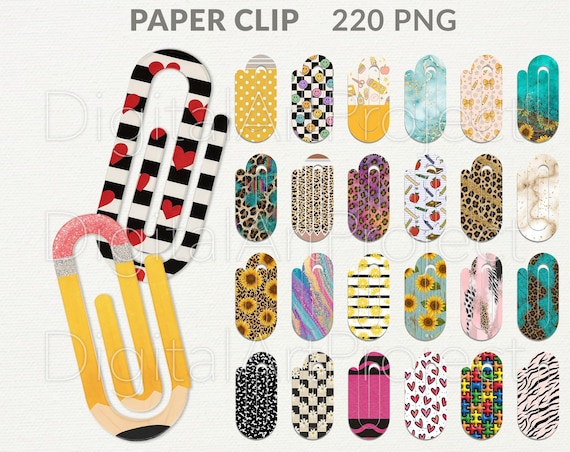 Jumbo Paper Clip Bookmark Bundle Png, Bookmark Png, Paper Clip Png, Jumbo Paper Clip Png, Bookmark Sublimation,Leopard Cheetah,Reading Png
