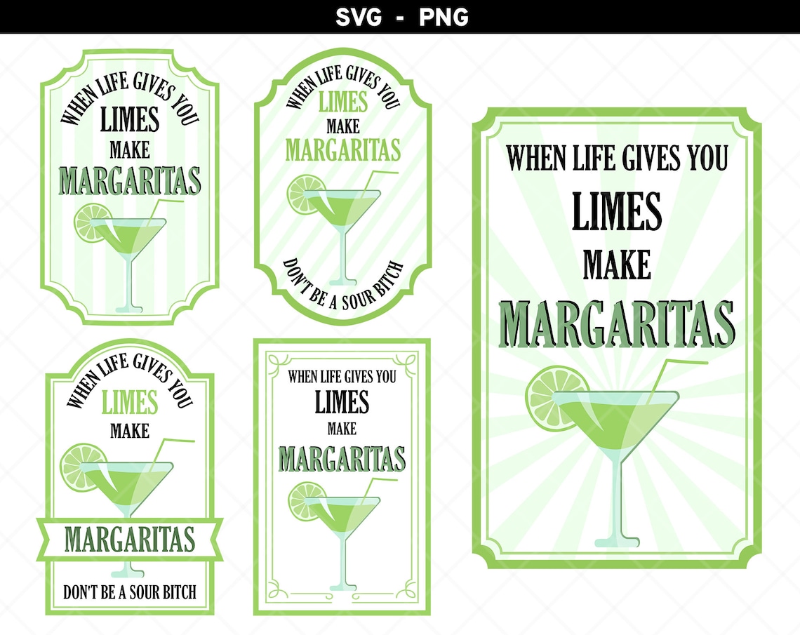 When Life Gives You Limes Make Margaritas svg Limes svg Etsy