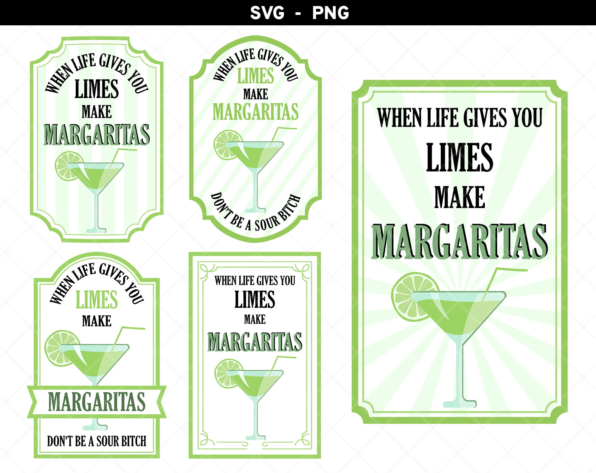When Life Gives You Limes Make Margaritas Svg Limes Svg Etsy Australia