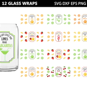 When Life Gives You Lemons Can Glass Wrap Bundle, Can Glass Wrap svg Lemons Limes, Can Glass Wrap png, Can Glass svg, Lemons Can Glass svg