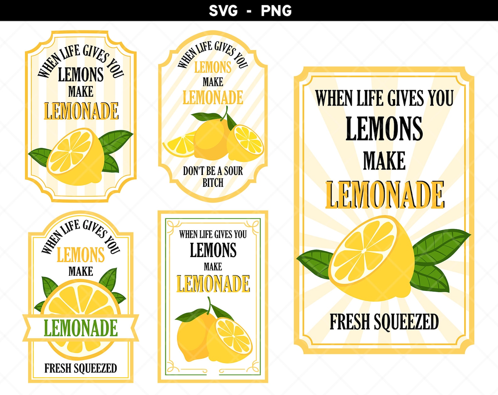 When Life Gives You Lemons svg When Life Gives You Lemons Etsy