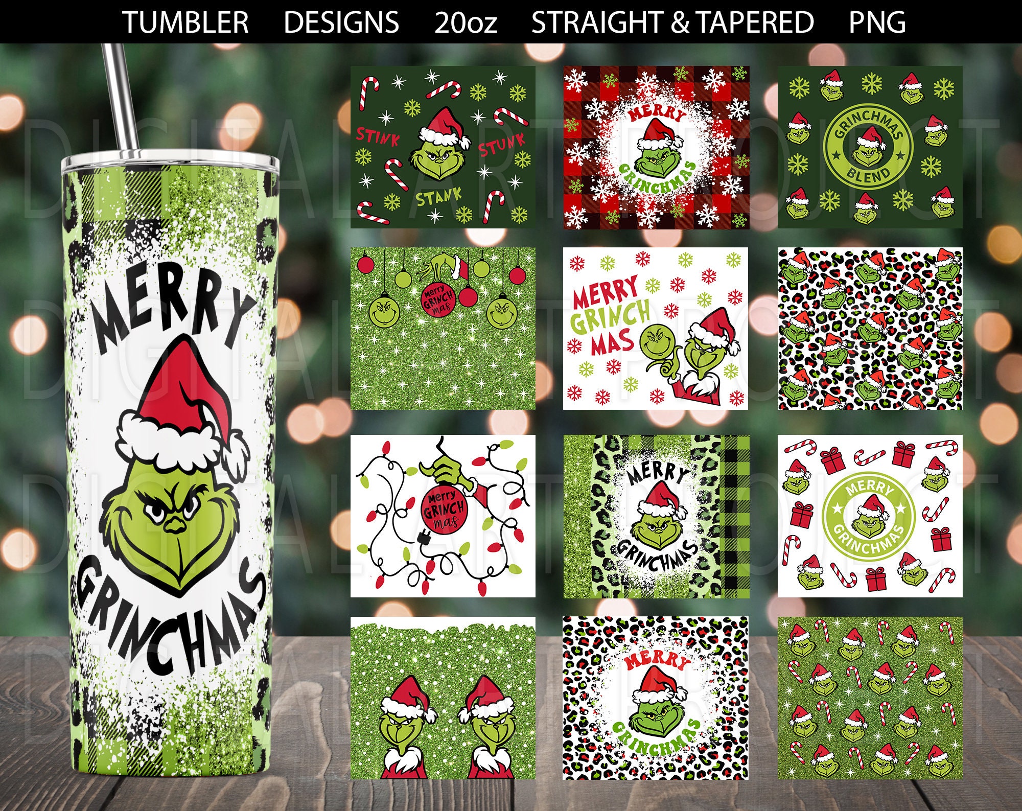Grinch tumbler – Happy Flames & Creations
