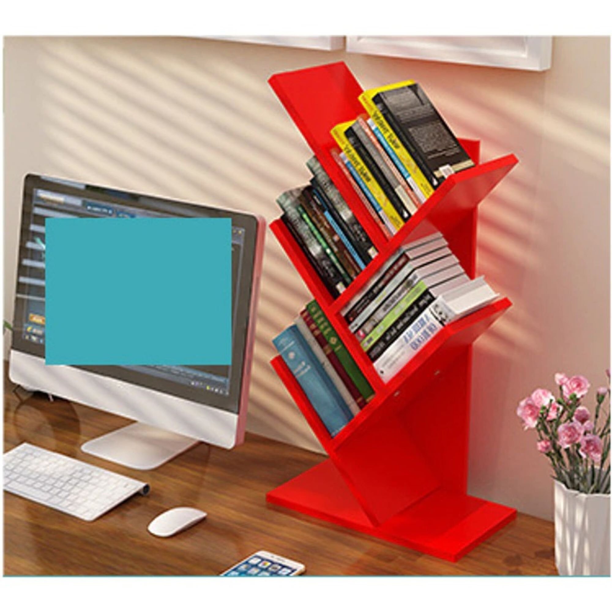 Tree Bookshelf 4Tier Bookshelf Tabletop Bookshelf Book Etsy