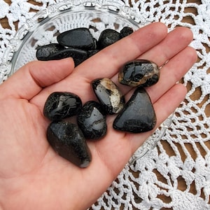 Black Tourmaline Tumbled- Crystal- Gemstone- Healing