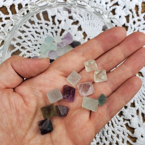 Rainbow Fluorite Octahedron- Crystal- Gemstone- Healing