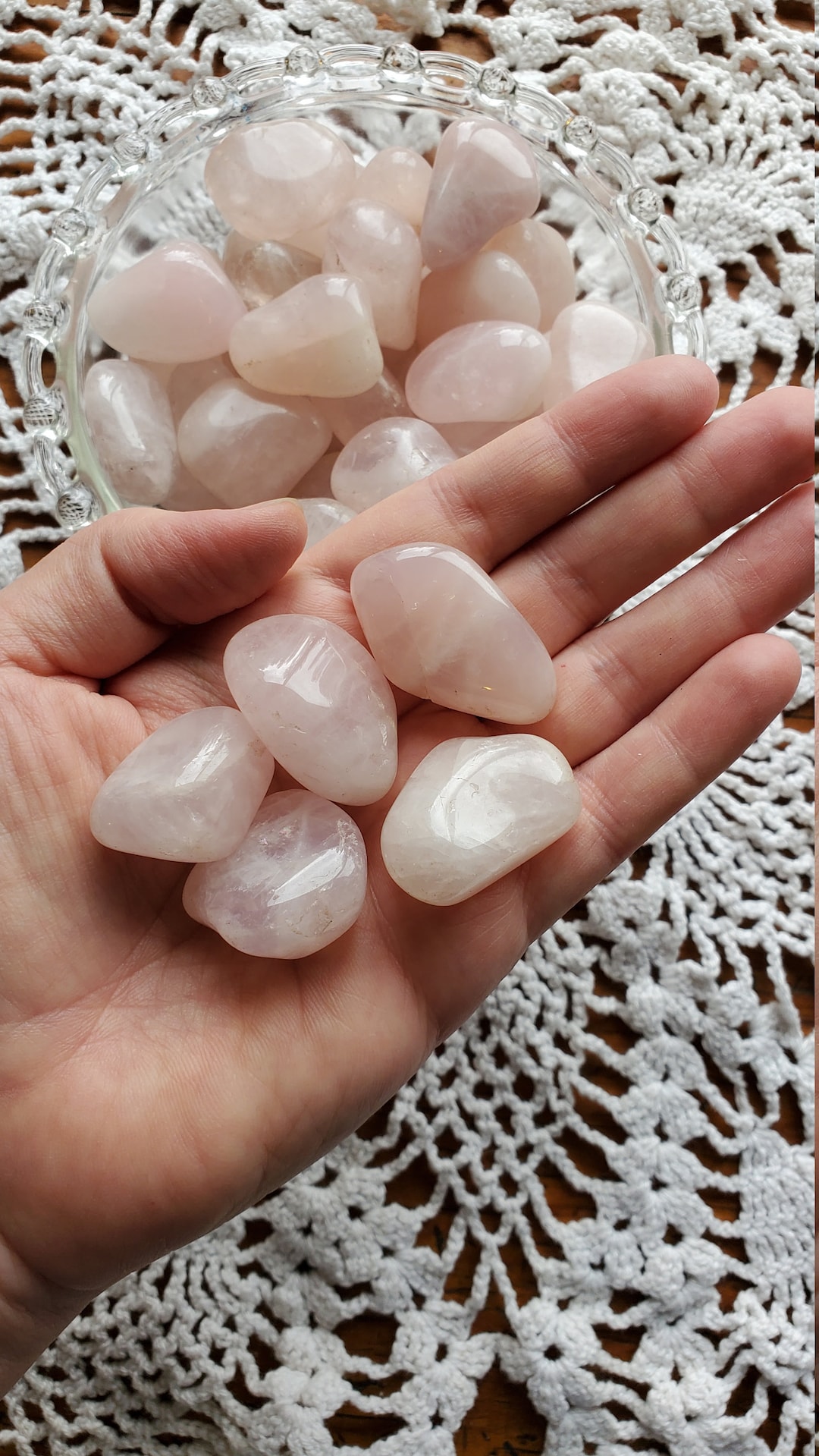 Pezzo Grande Di Quarzo Rosa Naturale - Pietra Curativa Per Decorazione, Acqua O Computer - Foto 5