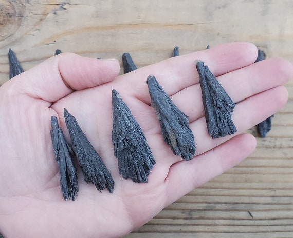 Black kyanite gemstone deals