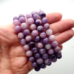 Lepidolite Bracelet 8mm- Crystal, Healing, Metaphysical