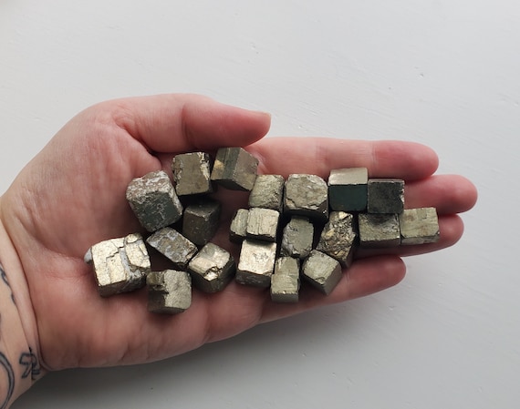 Pyrite Crystal Cube, Spiritual Healing Crystal Mineral Stone - Foto 7