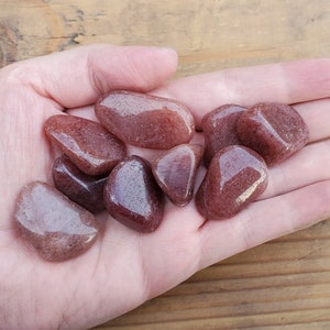 Strawberry Quartz Red Aventurine Tumbled- Crystal- Gemstone- Healing