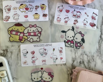 Sweetheart Season | Saving Challenges Bundle or just Tracker | A6 Matte envelope | Kawaii Budgeting