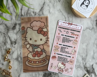 Sanrio Recipe Series | Saving Challenges Bundle or just Tracker | A6 Matte envelope | Kawaii Budgeting
