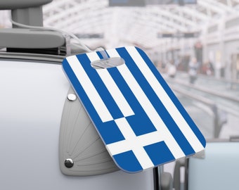 Luggage Tag (1) - Greek Flag