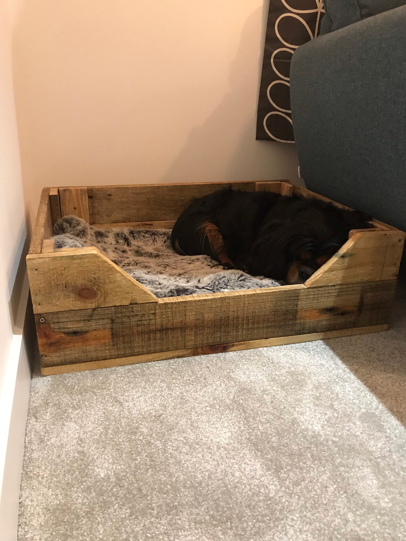 Dog beds made from reclaimed wood any size available made Etsy