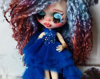 SOLD! Blythe Doll Custom Jade, OOAK Doll, Collection Doll, Blythe doll, Christmas gift, gift for daughter, Custom doll, Blythe sale