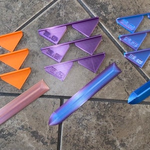 Binding Tool SET, Corner Cutting Tool and Bone Folder, Box Making, Jig, 3D printed corner cutting tool; COLOR may VARY