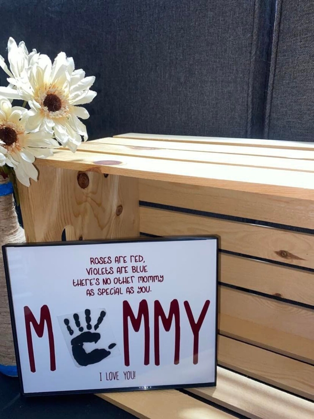 Customisable, Mommy Gifts, Mommy Handprint Art, Mother's Day Poem, DIY Kid Craft, Baby Handprint ...