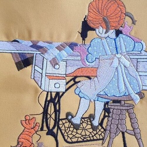 Antique Treadle Sewing Machine Embroidery Design as an Instant Etsy