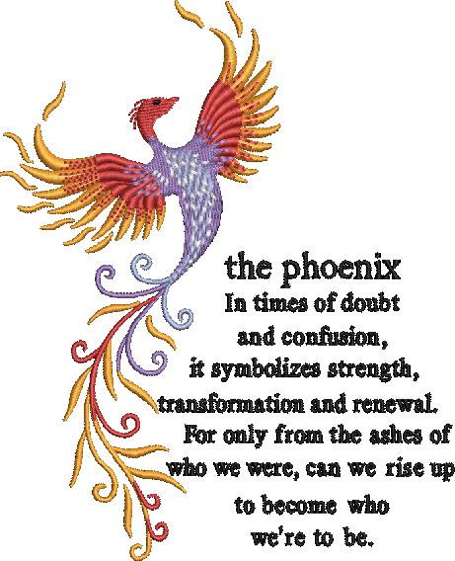 The phoenix jessecmault pattern  etsy