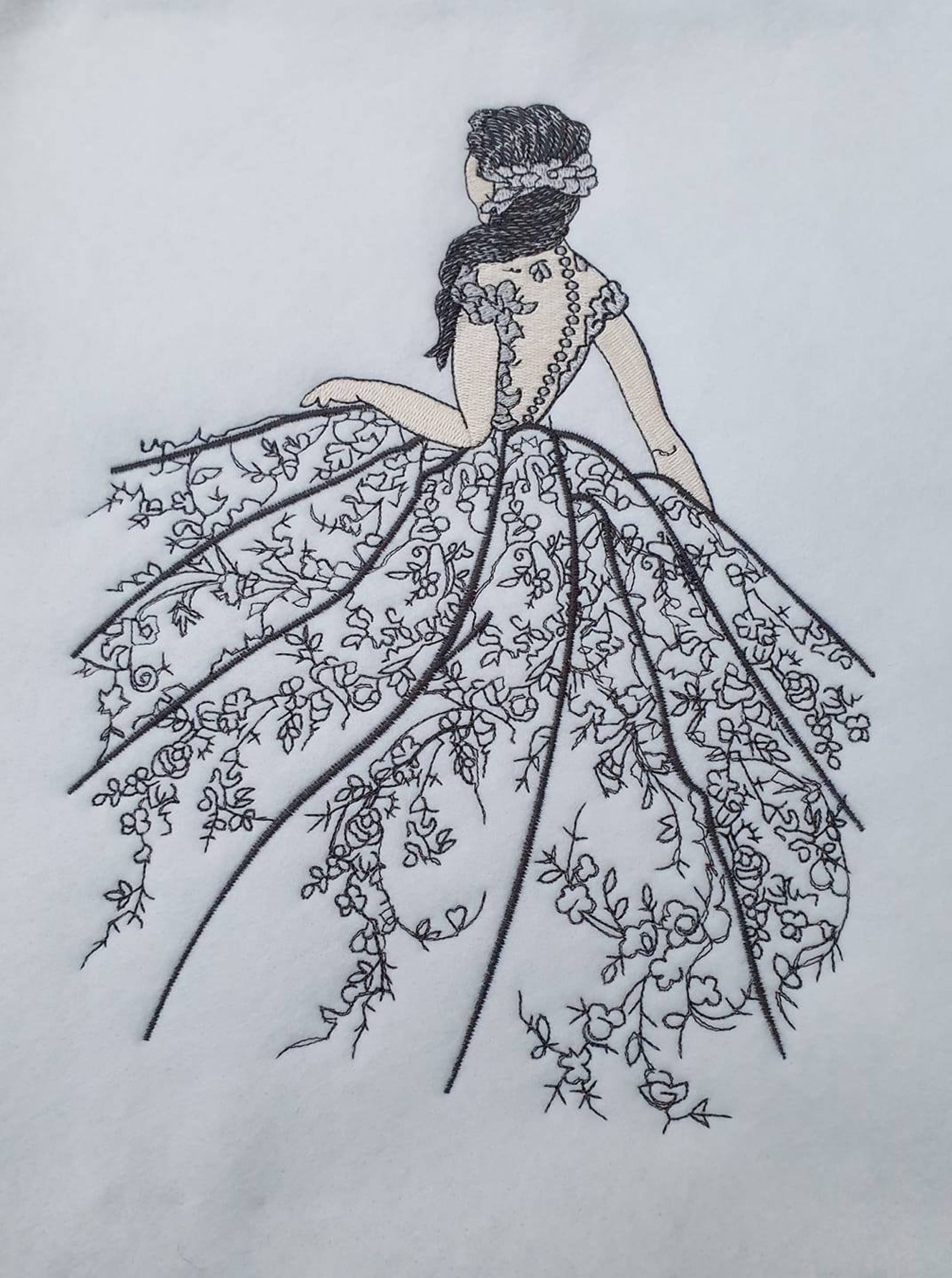 Beautiful Dress Embroidery Dress Machine Embroidery Designs Etsy