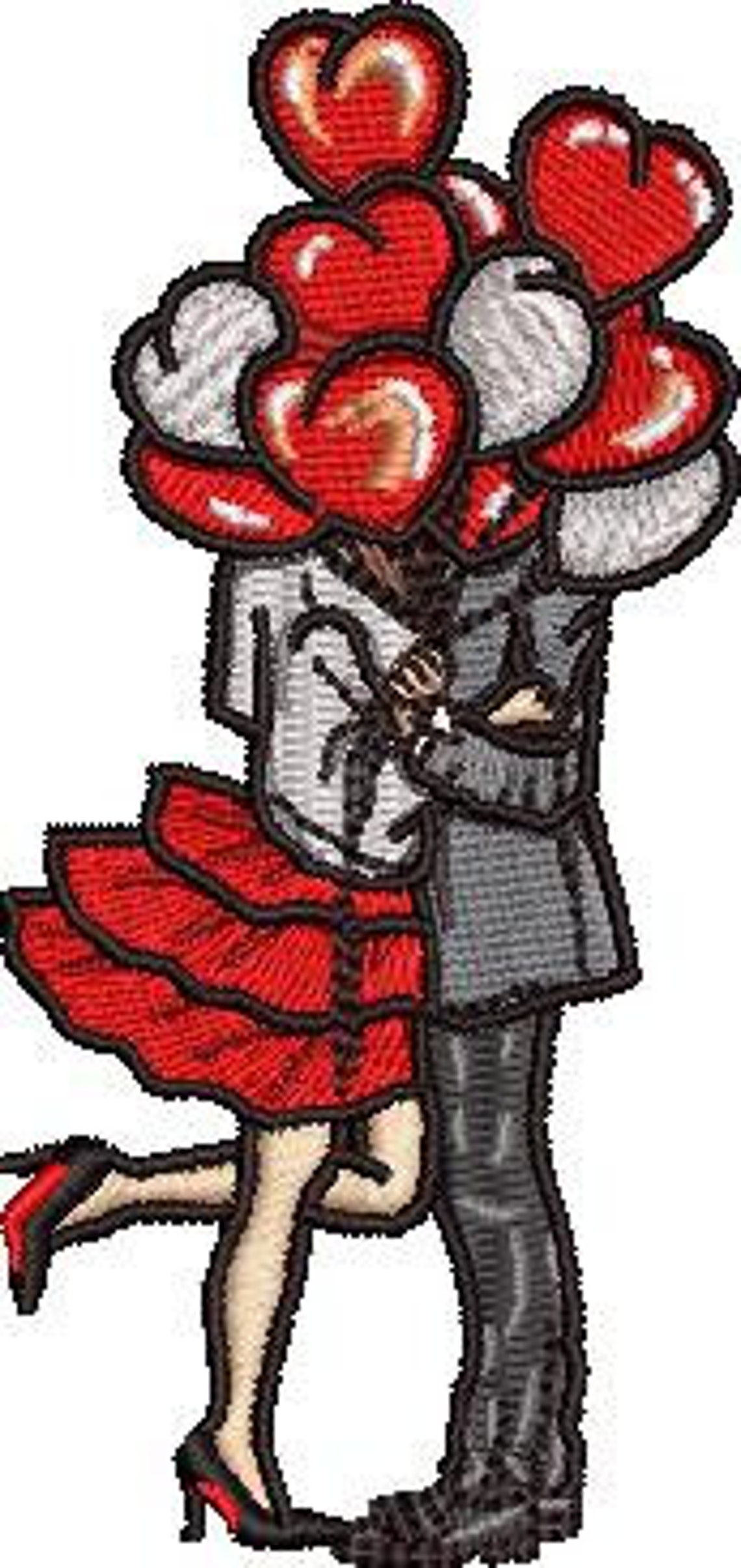 Couple in love embroidery sybju  etsy Couple in love embroidery sybju  etsy